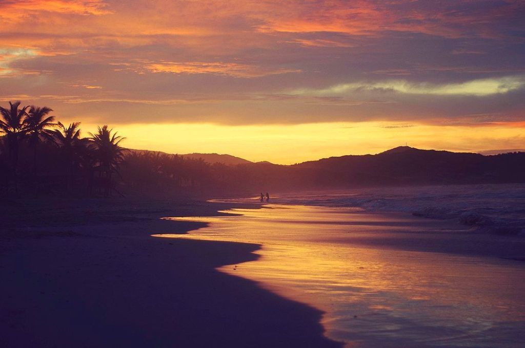 atardecer-playa-el-agua-Katepalitava Playa El Agua, zonsondergang